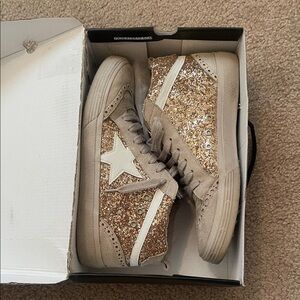 ShuShop Gold Glitter Rina Sneakers
